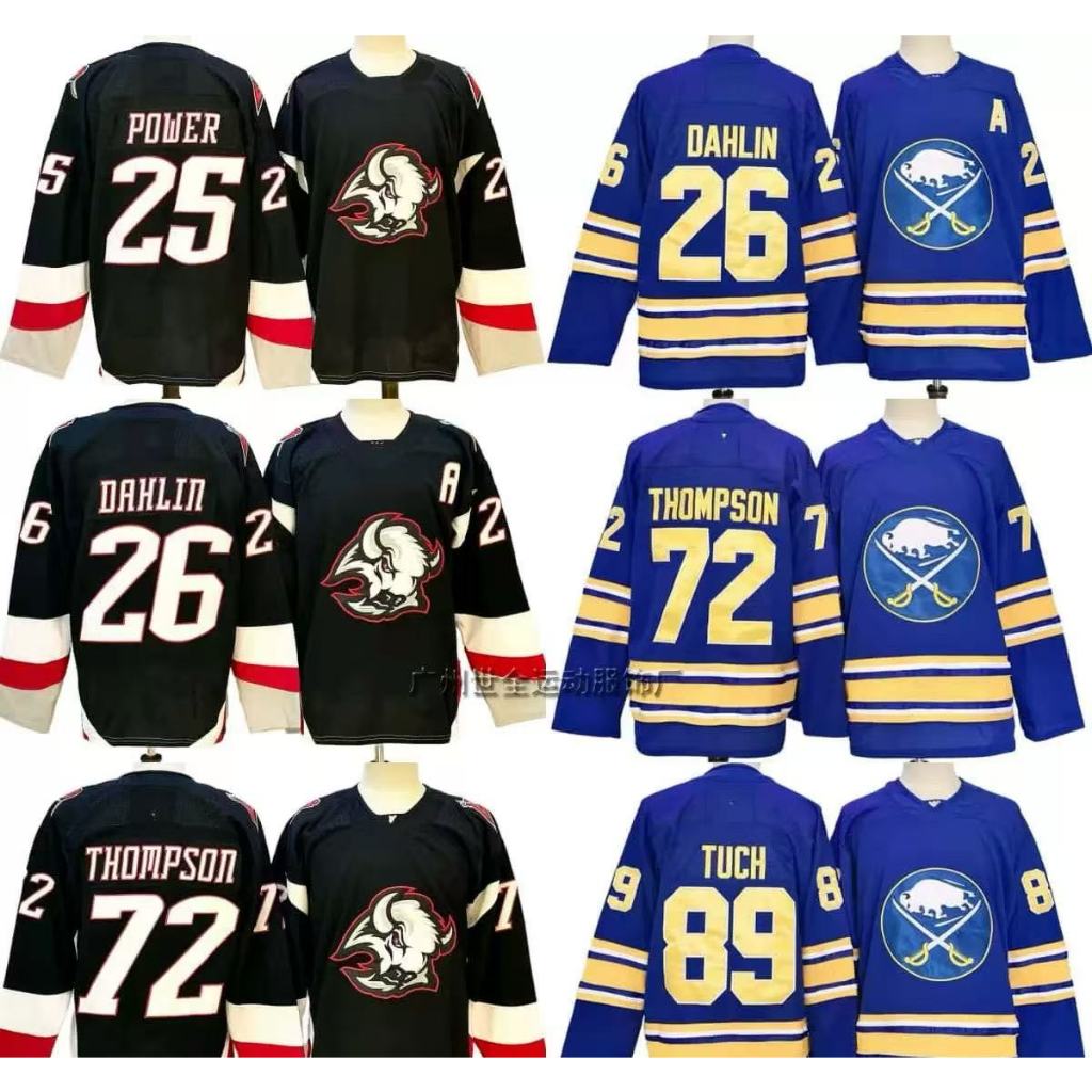 NHL Khúc Côn Cầu Jersey Sabres Khúc Côn Cầu Jersey hiphop Rời Kích Thước Lớn Dài Tay Thêu Áo Thể Tha