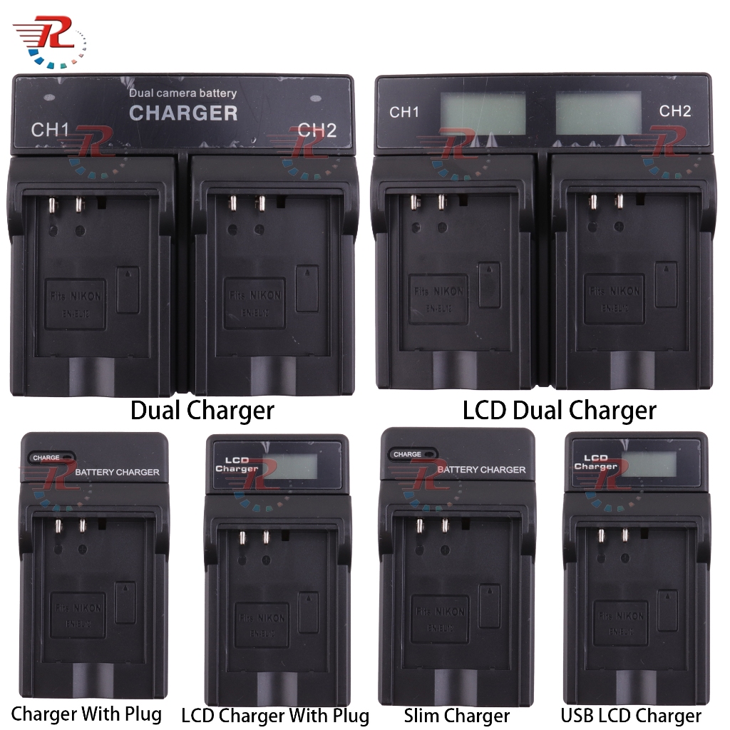 ENEL12 EN-EL12 LCD RAPID DUAL SẠC Dành Cho Nikon Coolpix AW130 A900 W300 P340 S9900 S8200 S31