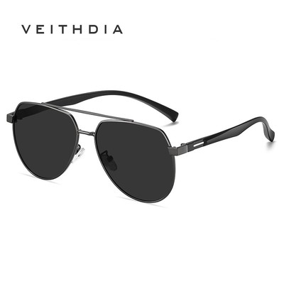 VEITHDIA Nam Mới Kim Loại HD Phân Cực Phi Công Kính Mát Chống Tia UV400 Thời Trang Tầm Nhìn Ban Đêm Lái Xe Kính Chống Nắng GS9629