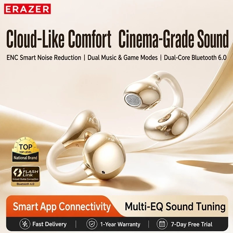 Lenovo ERAZER EX338 AI Dịch Tai Nghe Bluetooth ANC Khử Tiếng Ồn Tai Nghe Không Dây Cuộc Gọi HD Chất Lượng Âm Thanh HiFi IPX5 Cuộc Sống Chống Thấm Nước | BigBuy360 - bigbuy360.vn