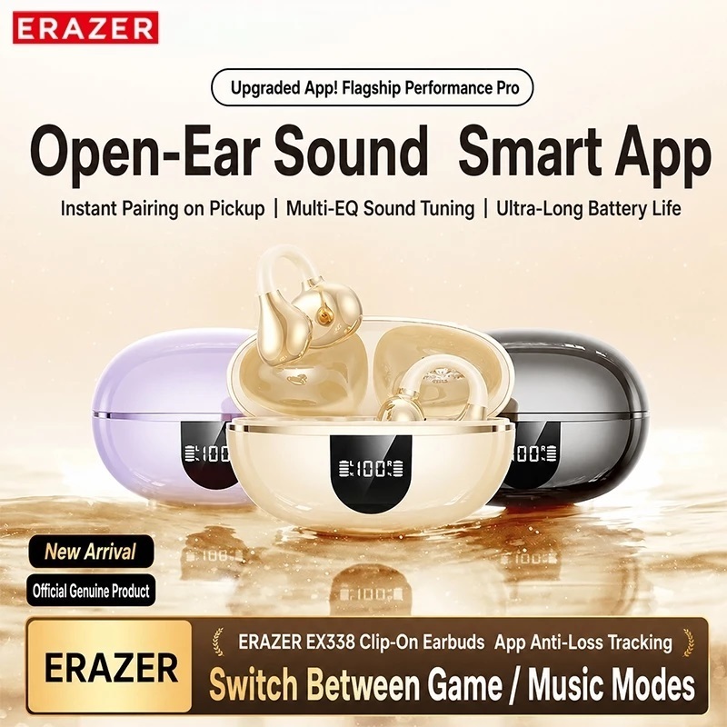 Lenovo ERAZER EX338 AI Dịch Tai Nghe Bluetooth ANC Khử Tiếng Ồn Tai Nghe Không Dây Cuộc Gọi HD Chất Lượng Âm Thanh HiFi IPX5 Cuộc Sống Chống Thấm Nước | BigBuy360 - bigbuy360.vn