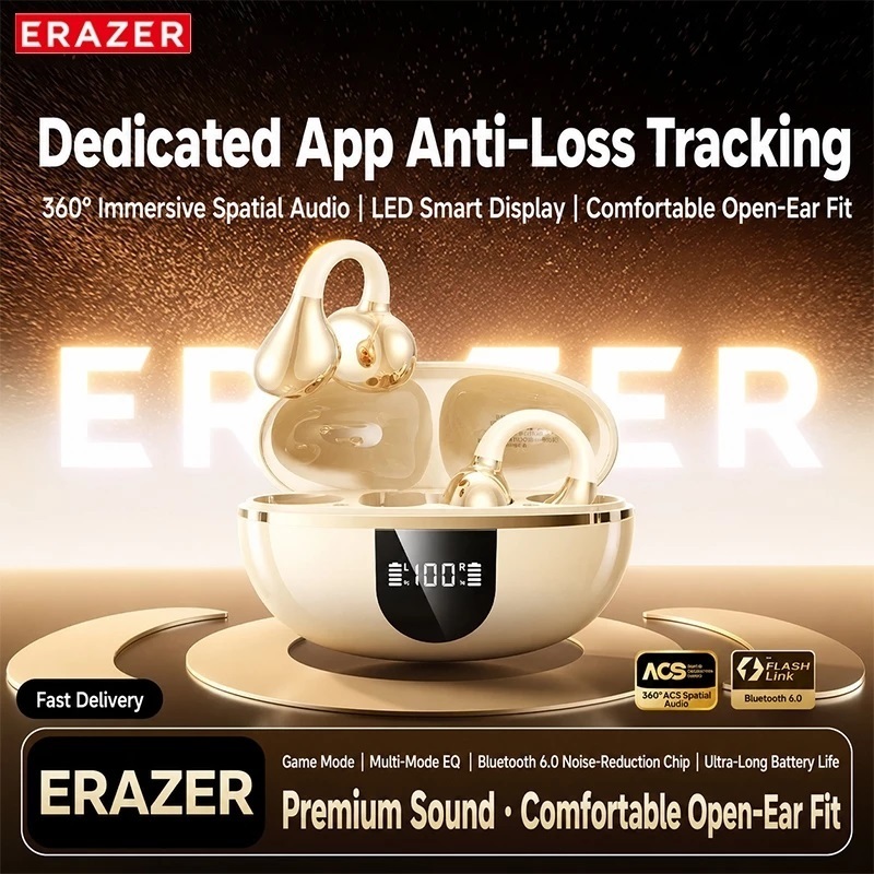 Lenovo ERAZER EX338 AI Dịch Tai Nghe Bluetooth ANC Khử Tiếng Ồn Tai Nghe Không Dây Cuộc Gọi HD Chất Lượng Âm Thanh HiFi IPX5 Cuộc Sống Chống Thấm Nước | BigBuy360 - bigbuy360.vn