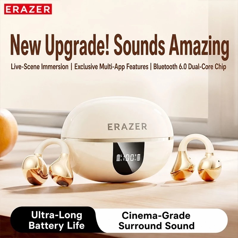 Lenovo ERAZER EX338 AI Dịch Tai Nghe Bluetooth ANC Khử Tiếng Ồn Tai Nghe Không Dây Cuộc Gọi HD Chất Lượng Âm Thanh HiFi IPX5 Cuộc Sống Chống Thấm Nước | BigBuy360 - bigbuy360.vn