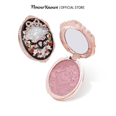 Flower Knows Strawberry Rococo Series Phấn má hồng dập nổi 5g [Đổi thành viên] fk2026