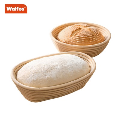 Giỏ lên men giấm giả PP cấp thực phẩm WALFOS, Dụng cụ làm bánh mì châu Âu có thể giặt được