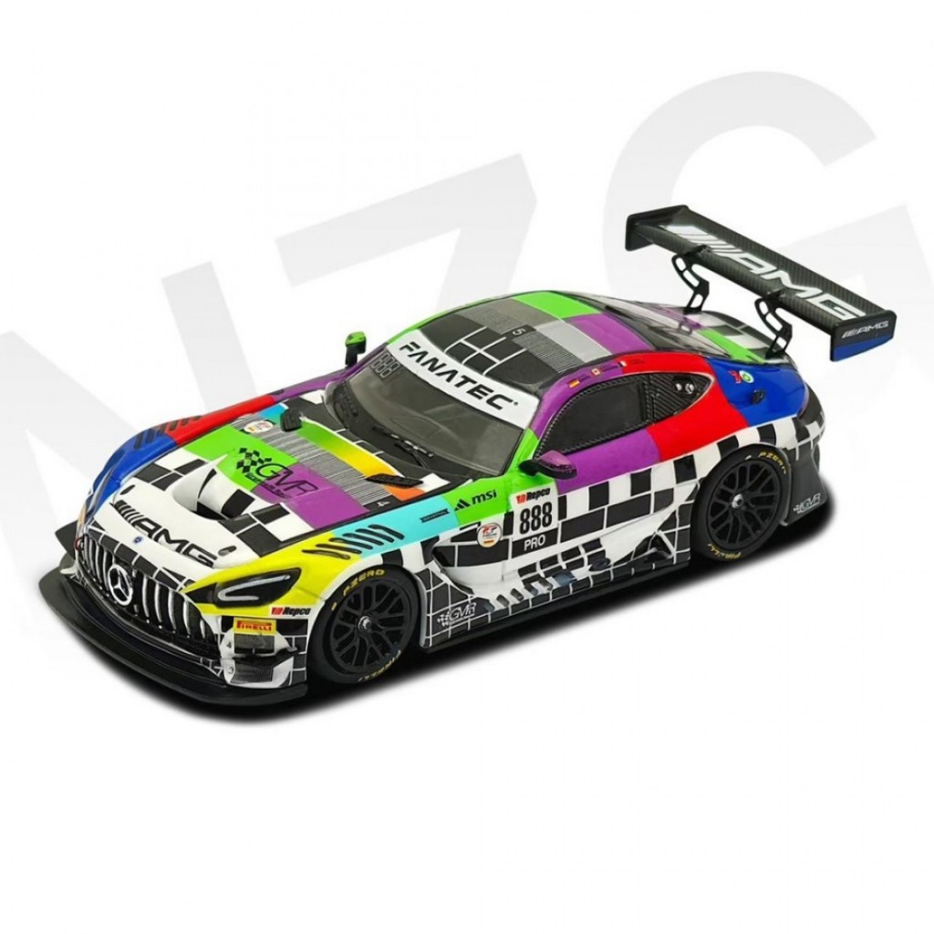 Tác phẩm KILO 114600001 1 / 64 Đội Mercedes-AMG GT3 EVO II GMR Bathurst 12H #888 Xe mô hình tỷ lệ Di