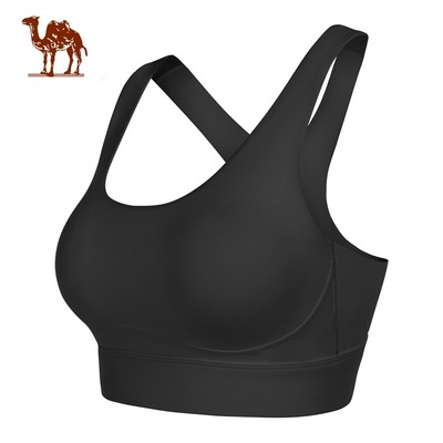 CAMEL CROWN  đồ lót yoga dành cho nữ thoáng khí áo ngực thể dục thông thường chống sốc với miếng đệm ngực thể thao vẻ đẹp lưng