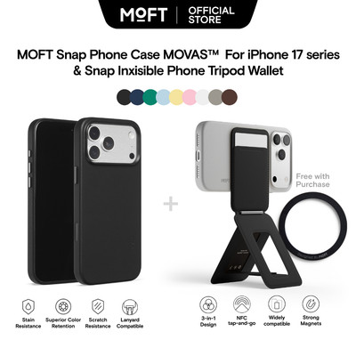 Ốp điện thoại MOFT Snap MOVASTM Dành cho iPhone 17 series & Snap Ví ba chân điện thoại không thể trục trặc