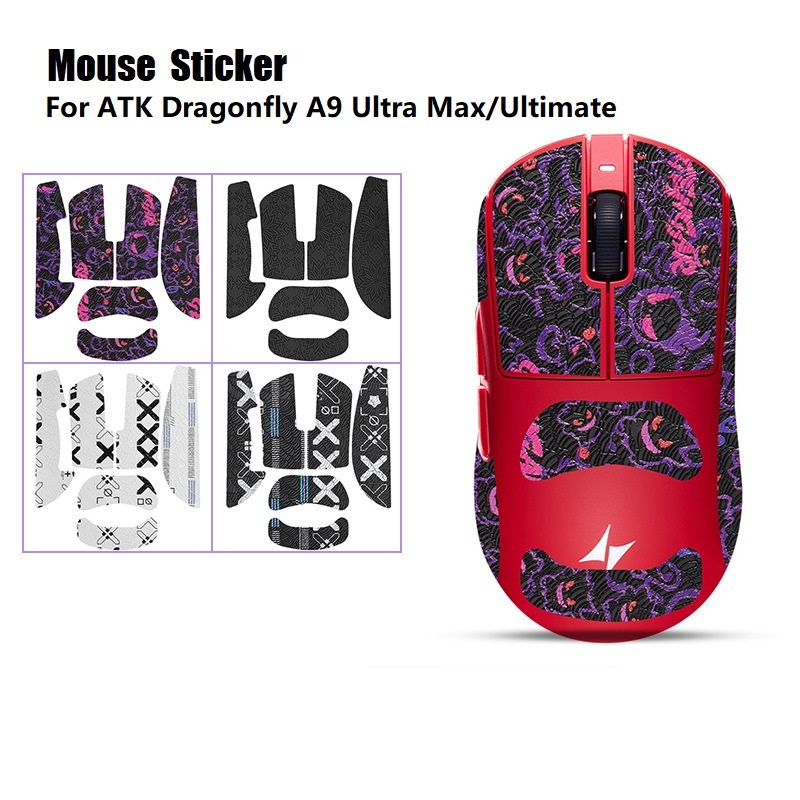 Miếng Dán Chuột Cho ATK Dragonfly A9 Ultra Max / Ultimate Grip Tape Hút Mồ Hôi Chống Trơn Trượt Cho 