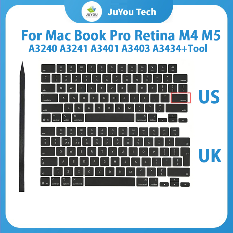 A3240 A3241 A3401 A3403 A3434 Keycaps Bộ Nắp Chìa Khóa Áp Dụng Cho MacBook Pro Retina M4 M5 13,6 '15