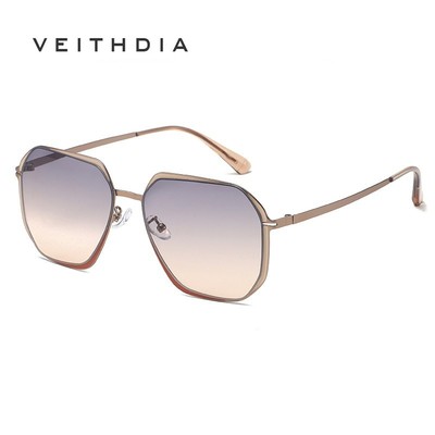 VEITHDIA Kính râm phân cực lái xe dành cho du lịch ngoài trời Kính râm đường phố có bảo vệ UV400 Kính mắt khung kim loại Z8716