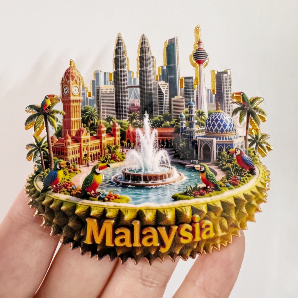 Malaysia Du Lịch Lưu Niệm Dán Tủ Lạnh Gibloppo Penang Sabah Du Lịch Lưu Niệm Nhãn Dán Từ Tính