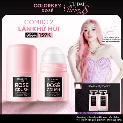 Lăn Khử Mùi COLORKEY Rosé Crush – Khử Mùi, Ngăn Mồ Hôi, Hương Hoa Trái Cây 50ml