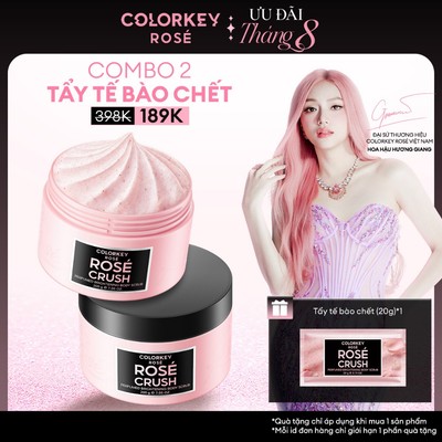 Tẩy Tế Bào Chết Body Scrub COLORKEY ROSÉ Dưỡng Sáng Da Mịn Màng, Không Gây Khô Da 200g