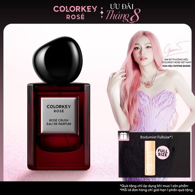 Nước Hoa COLORKEY ROSÉ EAU DE PARFUM Phiên Bản Giới Hạn, Thiết Kế Sang Trọng, Lưu Hương Lâu 50ml