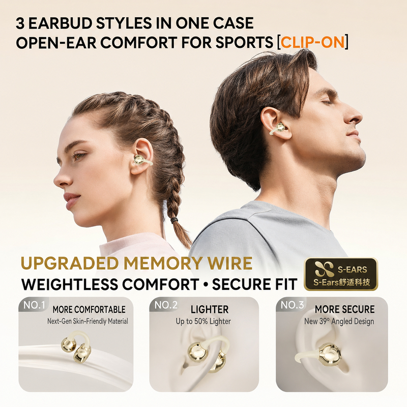 Tai nghe Bluetooth Hyundai GT699S Tai nghe không dây thực sự 6 trong 1 với 3 kiểu đeo Bluetooth 6 0 ENC Giảm tiếng ồn Tai nghe ngủ chơi game có độ trễ thấp | BigBuy360 - bigbuy360.vn