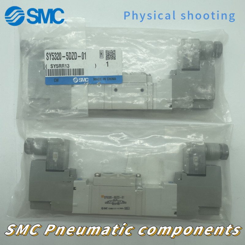 Nhật Bản Nhật Bản SMC 5 Chiếc Van Điện Từ 3 Vị Trí Loại Niêm Phong Giữa SY5320-5LOZD / GZD / DZD-01 
