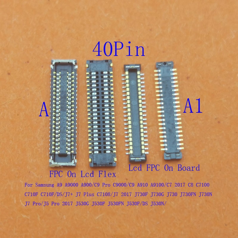 2-20 Chiếc FPC Kết Nối Màn Hình Lcd Cắm Cho Samsung J530 A5 A9 C7 C8 J730F J7 Plus J5 C9 Pro 2017 C7