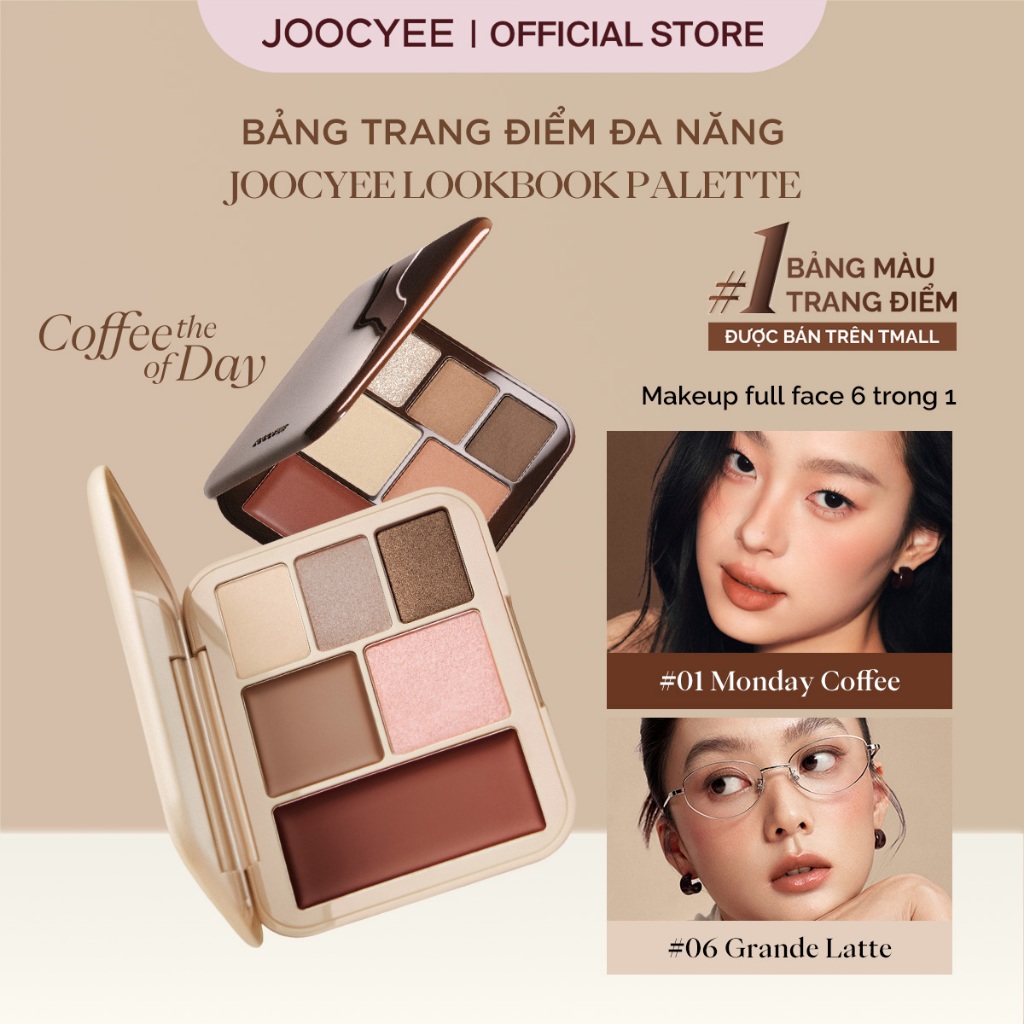 [MUA 1 TẶNG 3 ] Bảng trang điểm đa năng JOOCYEE Lookbook Multi Face Palette Mắt Má Môi 3 trong 1 | BigBuy360 - bigbuy360.vn