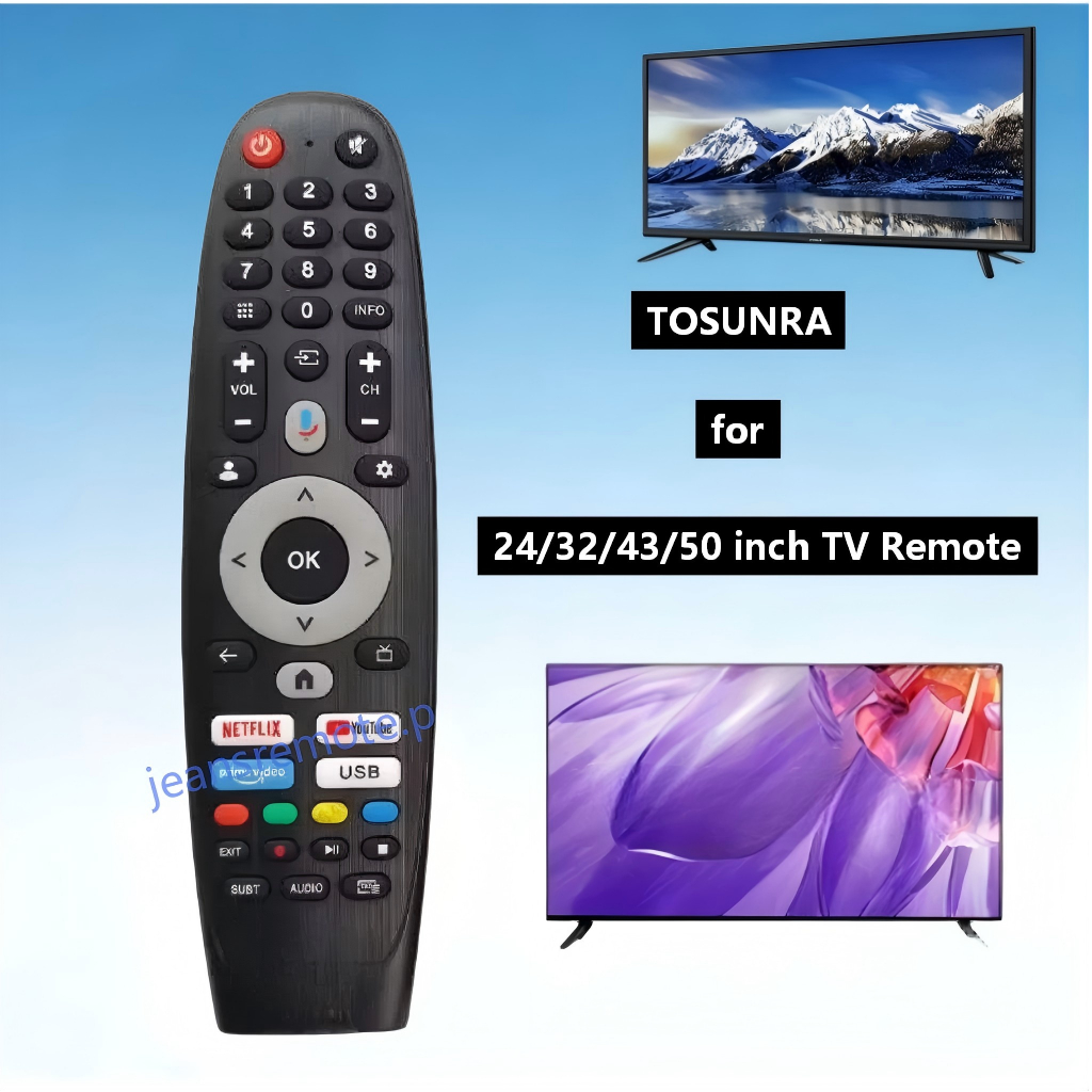 Đa năng cho TV thông minh TOSURA Điều khiển từ xa Google TV Điều khiển từ xa 24 / 32 / 43 / 50 inch 