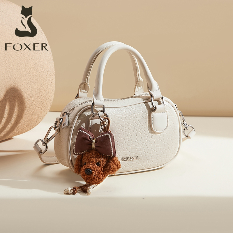 FOXER Túi xách nữ đeo chéo di động đa năng Du lịch Túi xách nữ phù hợp