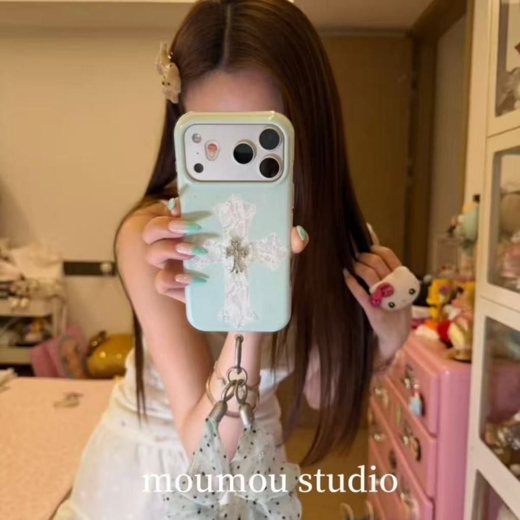 Ốp lưng vòng tay đầu pin hoạt hình dễ thương cho iPhone 17 17pro 17promax 16 Pro Max Vỏ iPhone 16 15