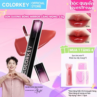 [KOL] Son Bóng COLORKEY, Gương Bóng Căng Mọng, Lâu Trôi, Son môi bóng 2.5g