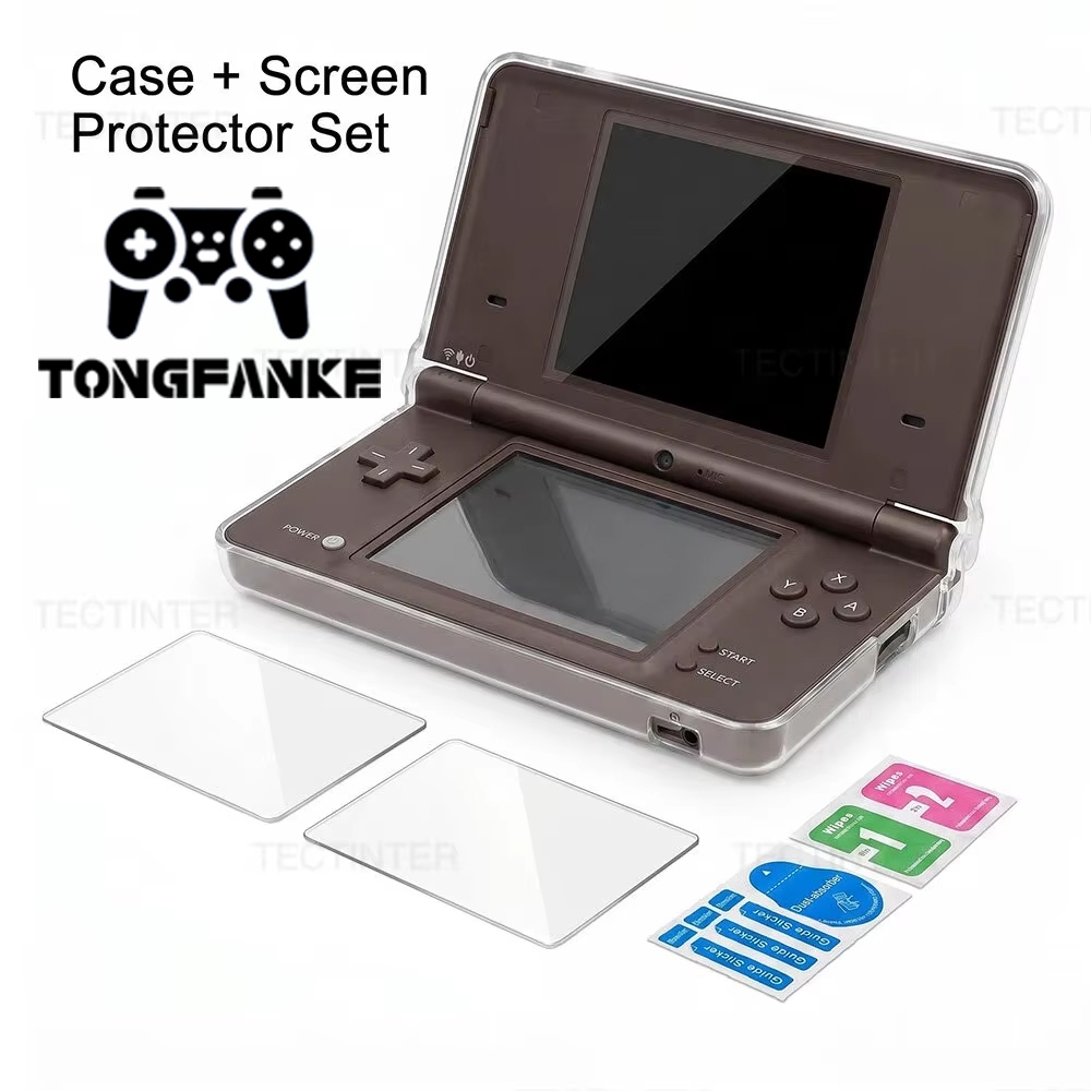 Dành Cho DSI NDSi XL LL Bảng Điều Khiển Trong Suốt Pha Lê PC Vỏ Bảo Vệ Da Trong Suốt & Nhựa Bảo Vệ M