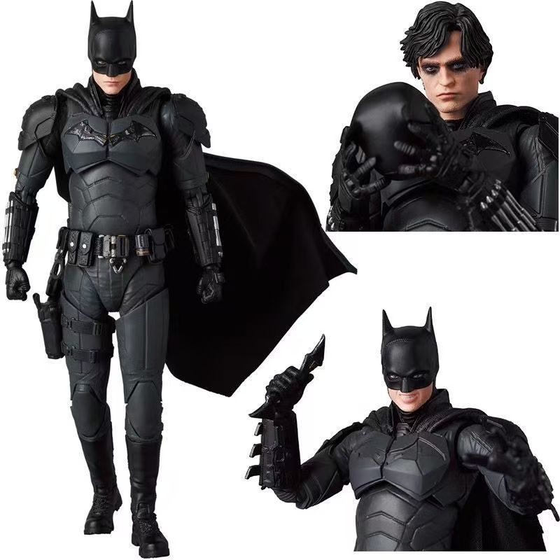 DC Đồ Chơi Batman MAFEX Robert Pattinson Phiên Bản Phim Hình 6 Inch Justice League Batman Hành Động 