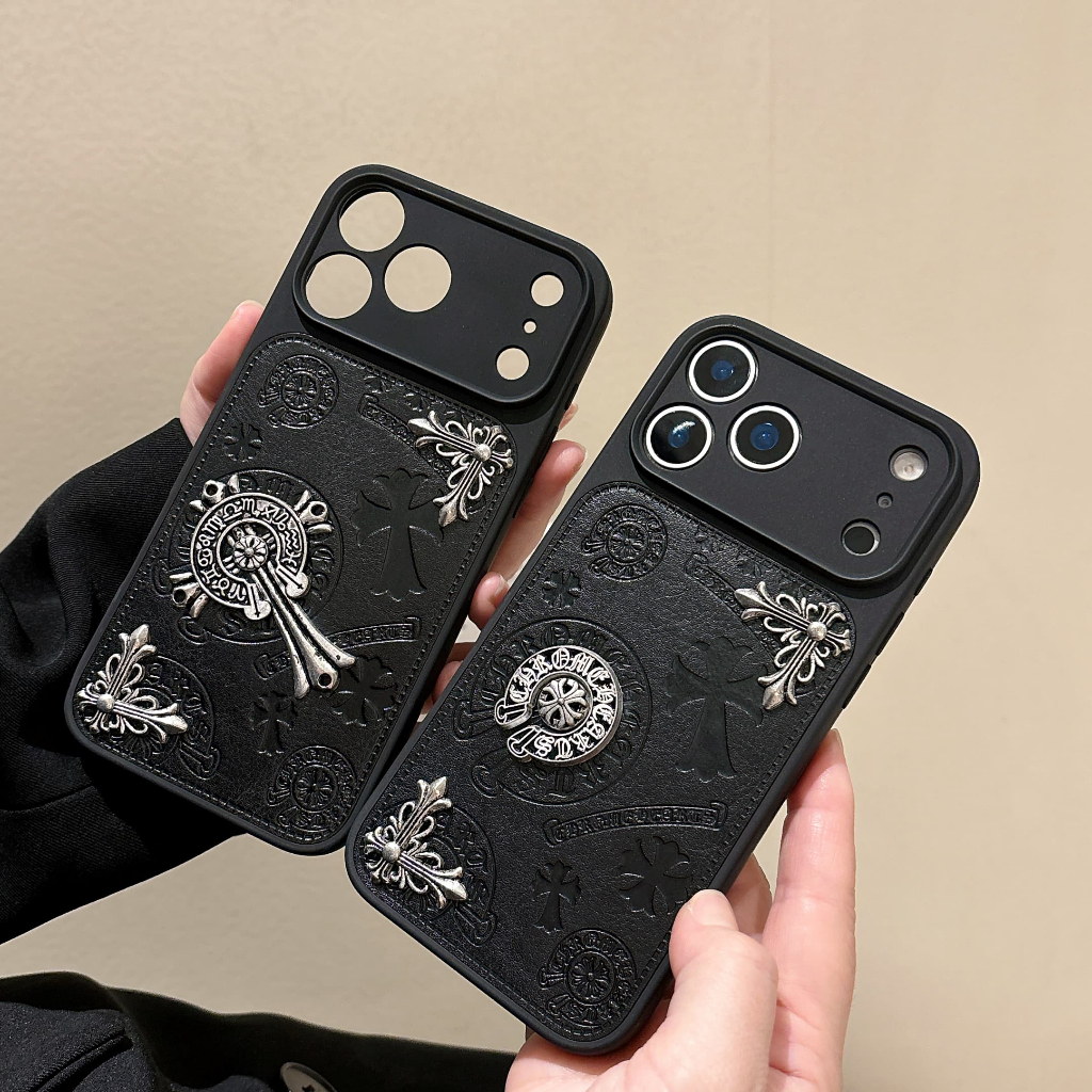 Ốp điện thoại Retro Cross DIY cho iphone 18 Pro Max 17 Pro Max 16 Pro Max 15 Pro Max 14 Pro Max i14 