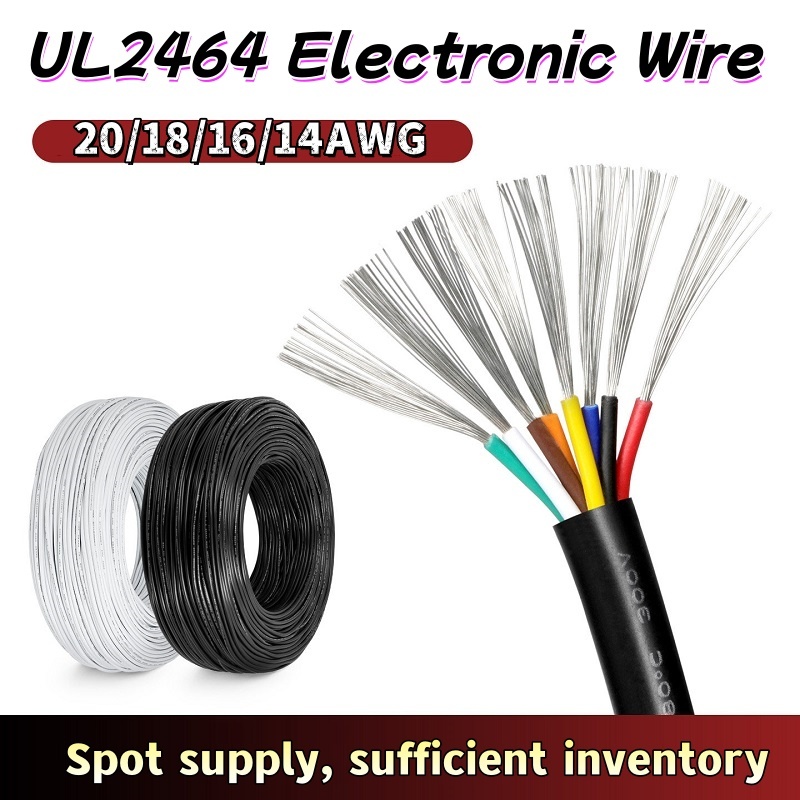 UL2464 Dây Vỏ Dây Điện Dây Dữ Liệu 20AWG 18AWG 16AWG 14AWG Tín Hiệu Đồng Đóng Hộp Tiêu Chuẩn Mỹ