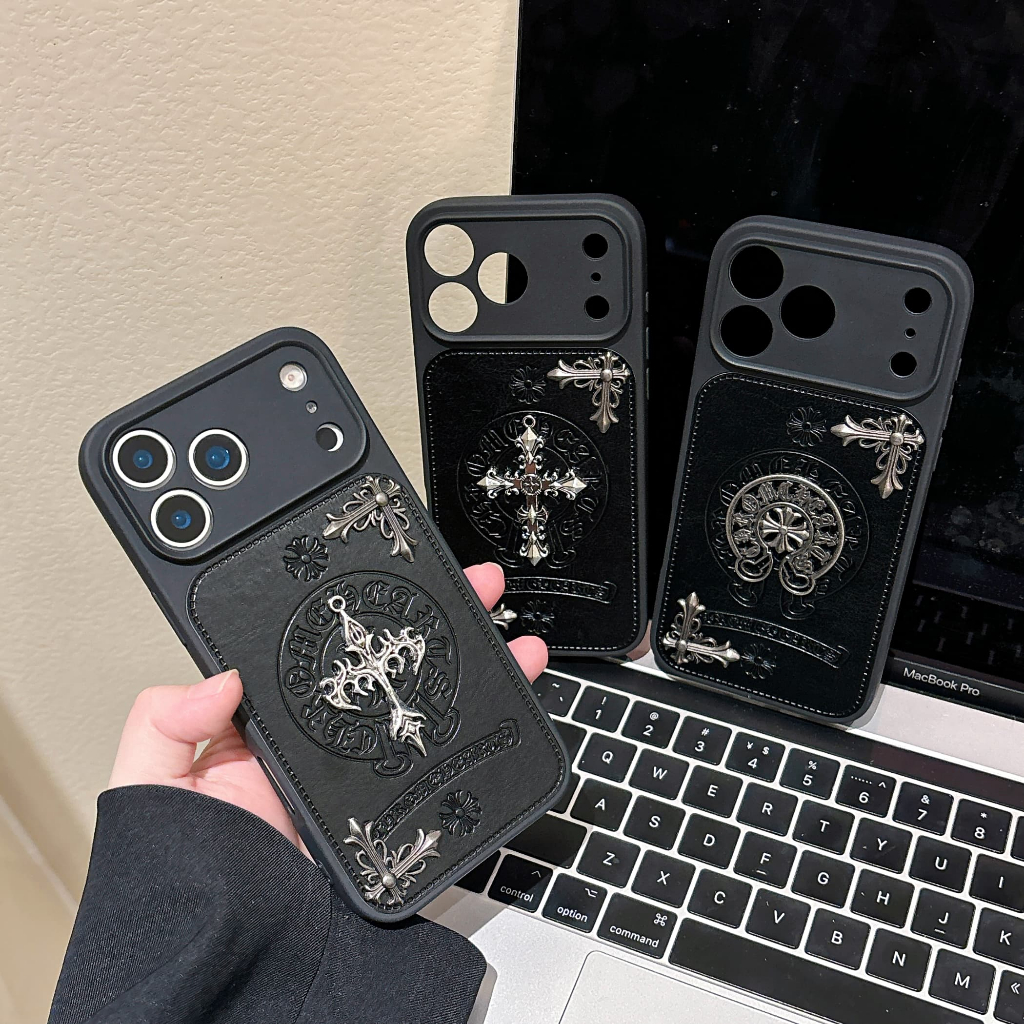 Ốp điện thoại Retro Cross DIY cho iphone 18 Pro Max 17 Pro Max 16 Pro Max 15 Pro Max 14 Pro Max i14 