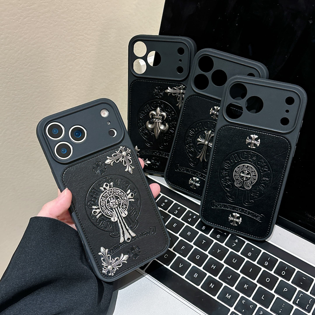 Ốp điện thoại Retro Cross DIY cho iphone 18 Pro Max 17 Pro Max 16 Pro Max 15 Pro Max 14 Pro Max i14 