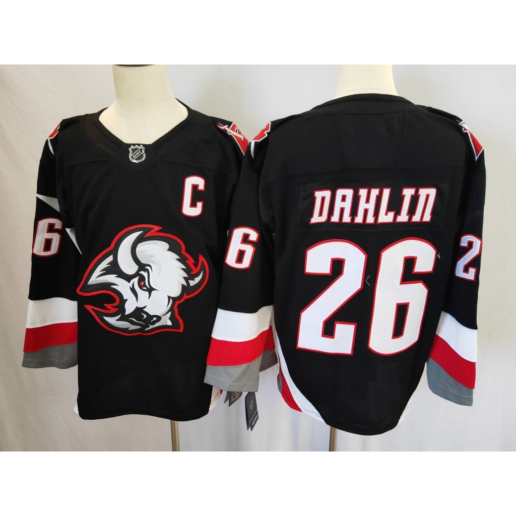 NHL Khúc Côn Cầu Jersey Sabres Home Khúc Côn Cầu Jersey Thêu Mỹ Dài Tay Thể Thao