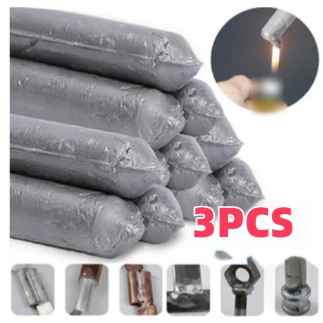 3PCS Que hàn nhiệt độ thấp dễ tan chảy cho kim loại, que hàn nhôm, inox, đồng không cần dụng cụ hàn 