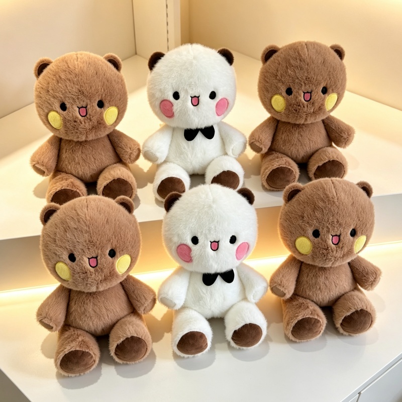 Thú bubu dudu đồ chơi , Bông Gấu Đang Chạy 42cm, Búp Bê  Gối Thú Bông Mềm, Quà Sinh Nhật Cho Bé Gái