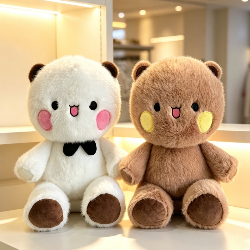 bubu dudu Thú Bông Gấu Trúc 42cm, Gấu Trúc Đang Chạy, Quà Sinh Nhật Cho Bé Gái, Thú Nhồi Bông Mềm