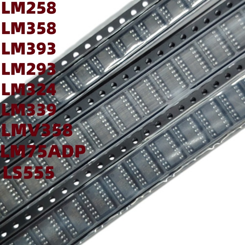 20 Cái LM358 LM258 LMV358 LM324 Op Amp LM393 LM339 LM293 Bộ so sánh điện áp NE555 Hẹn giờ LM75ADP Cả