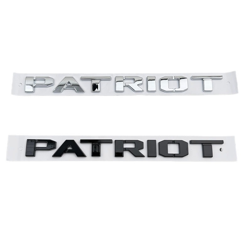 Biểu tượng ô tô PATRIOT thích hợp cho Jeep Liberty sửa đổi PATRIOT cốp sau nhãn dán bên huy hiệu ABS
