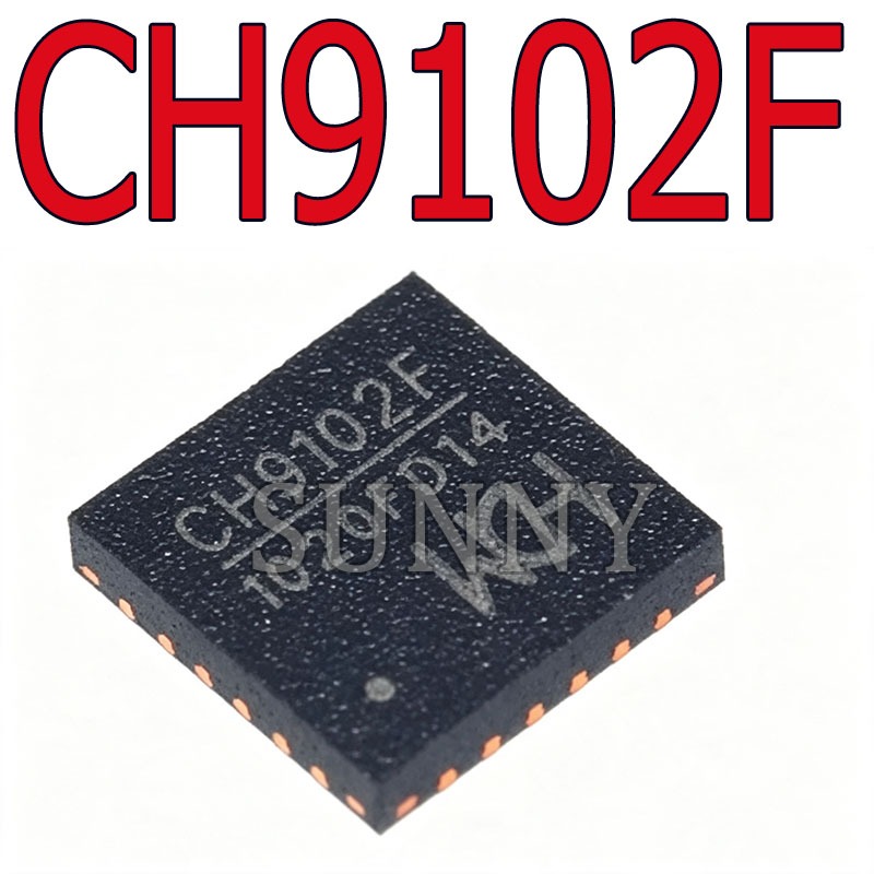 1 ~ 5 CHIẾC Chip cổng nối tiếp CH9102F QFN-24 chính hãng chính hãng CH9102F QFN-24