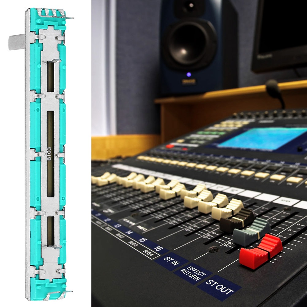 5 Chiếc Trượt Điện Áp B10K Hai Kênh Thẳng Trượt Trộn Fader Cho Nhiều Mục Đích B10K