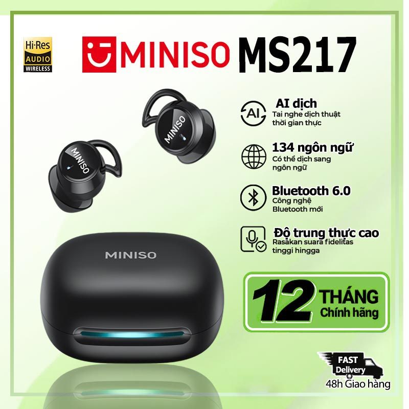 Tai nghe ngủ MINISO MS217 Tai nghe nhét tai khử tiếng ồn chủ động (ANC) nghe…