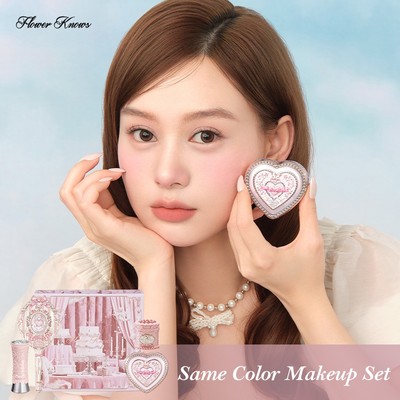 Set Mỹ Phẩm Phấn Má Hồng Và Son Bóng FLOWER KNOWS làm quà tặng