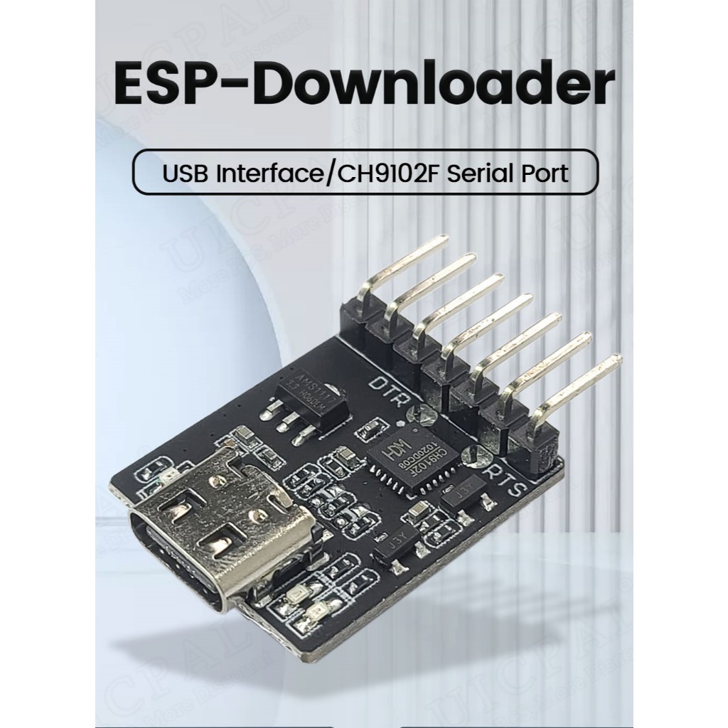CH9102F Mô-đun tải xuống Chip Cổng nối tiếp Tải xuống Chương trình 7Pin Đốt cháy cho ESP32 MINI TYPE