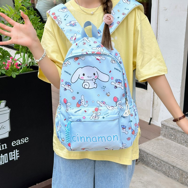 Ba lô kuromi chất lượng cao sanrio túi đi học nylon bagpack chống thấm nước trẻ em cầu xin sekolah