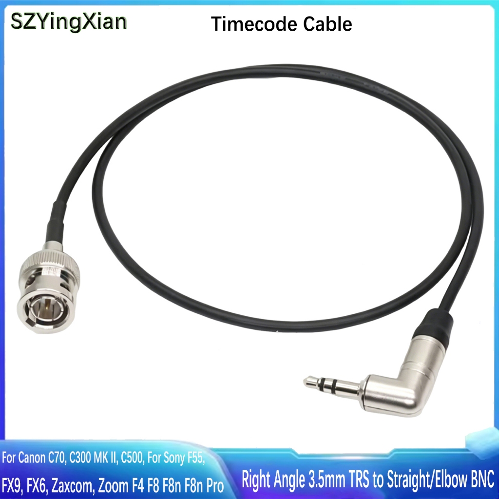 Cáp mã thời gian 3,5 mm TRS sang BNC cho Canon C300 / C500, cho Sony PDW-700 / PMW-EX3 / PMW-200 / F