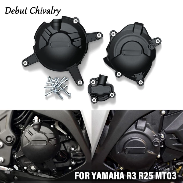 Phụ Kiện Xe Máy Cho YAMAHA R3 R25 MT03 R125 Xe Máy Vỏ Động Cơ Vỏ Bảo Vệ Cho Ốp Lưng