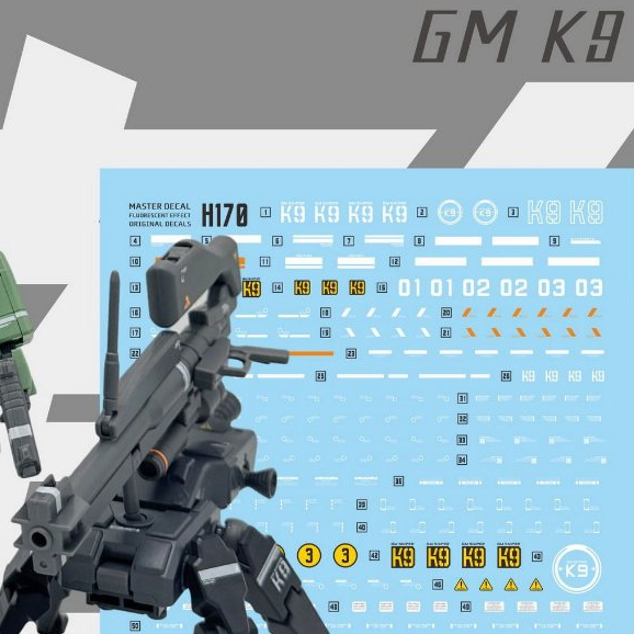 DAREN H170 HGBF 1 / 144 GM Sniper K9 RGM-79K9 Nhãn dán nước