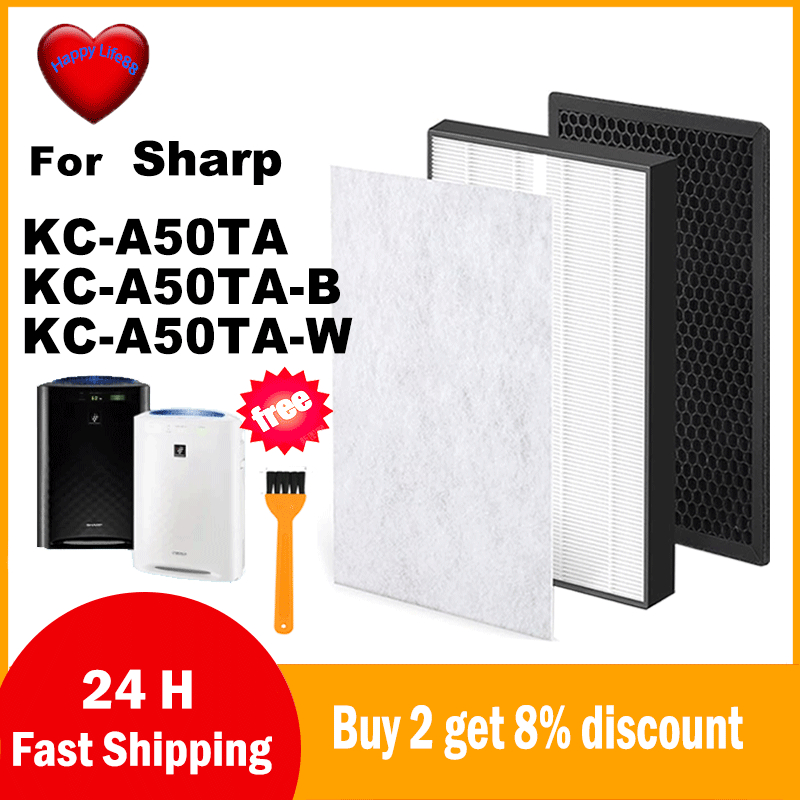 FZ-A50HFE FZ-A50DFE cho máy lọc không khí Sharp KC-A50TA KC-A50TA-B KC-A50TA-W Bộ lọc HEPA và Bộ lọc
