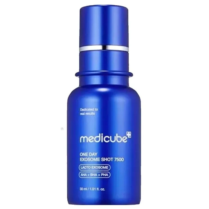 Medicube One Day Exosome Shot 2000 Serum 30ml, Medicube AHA BHA PHA exosome tẩy tế bào chết da mặt
